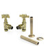 BAY-2-AG-PS-AB - Bayou Crosshead Rad Valves and Pipe Sleeve Kit - Antique Brass BAY-2-AG-PS-AB - Bayou Crosshead Rad Valves and Pipe Sleeve Kit - Antique Brass